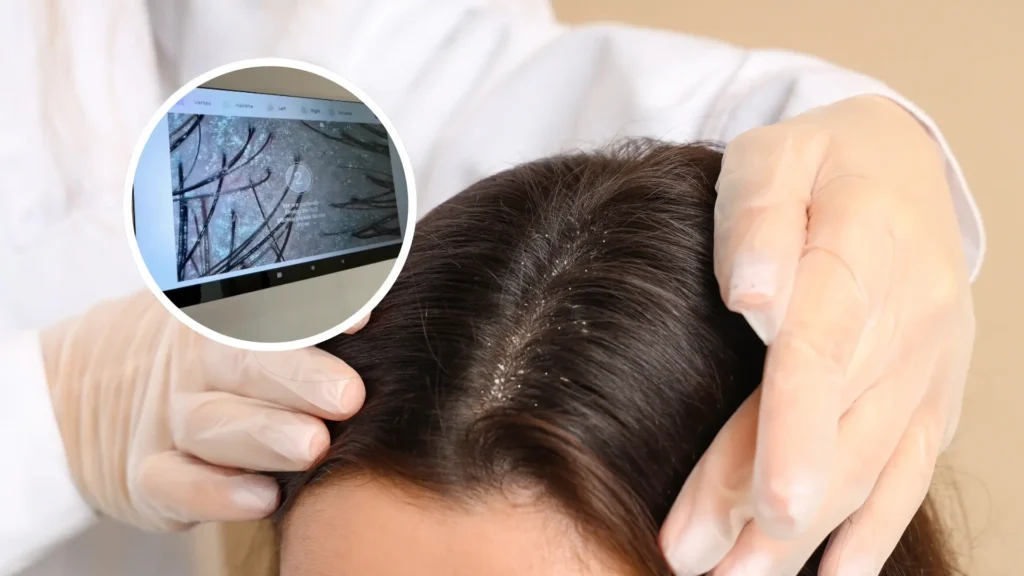 scalp examination